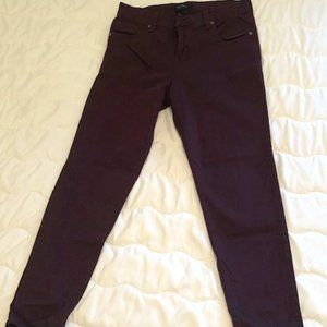 Purple denim pants